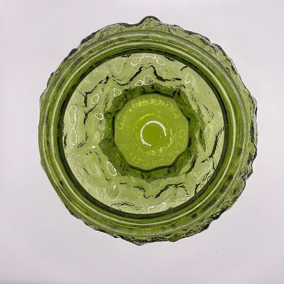 Vintage 1970’s E.O. Brody Co. Green Glass Candy Dish - Picture 3 of 11